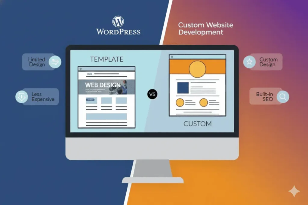 Custom vs WordPress website